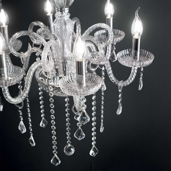 Candelabru GIUDECCA SP6 027821 IDEAL LUX, transparent - 1