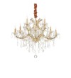 Candelabru NAPOLEON SP12 167404 IDEAL LUX, finisaj auriu decorat cu sticla si cristale