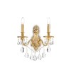 Aplica de perete GIOCONDA AP2 060491 IDEAL LUX, 2 brate, finisaj auriu antichizat, decorat cu crista