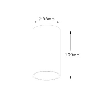 Spot design TUBA SL 1 Zuma Line, GU10, aluminiu finisaj negru - 1