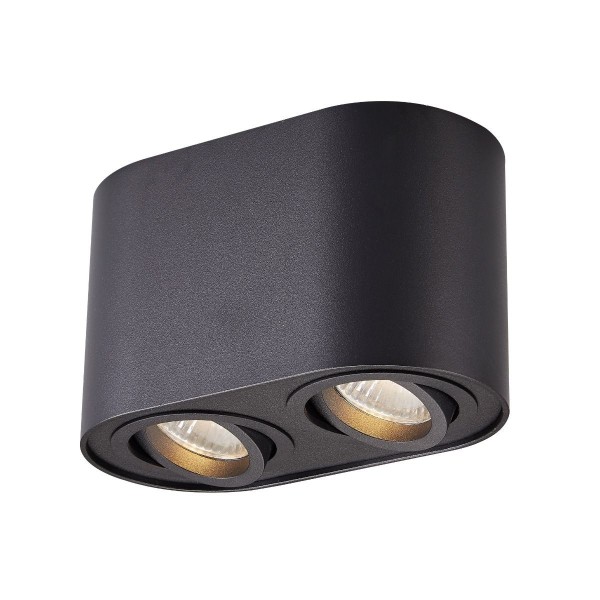 Spot design RONDOO SL Zuma Line, 2xGU10, aluminiu finisaj negru mat - 1
