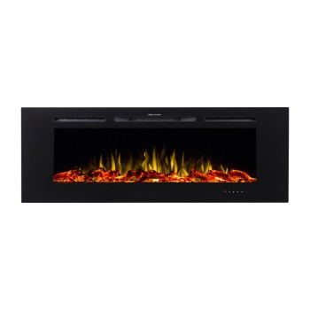 Semineu electric incorporabil ArtFlame GEFEST, 1520 x 544 x 140 mm, negru, cu telecomanda - 1