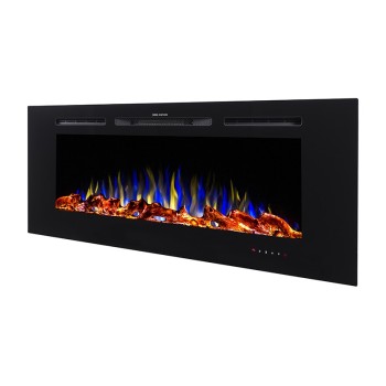 Semineu electric incorporabil ArtFlame GEFEST, 1520 x 544 x 140 mm, negru, cu telecomanda - 1