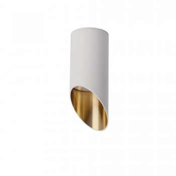 Spot design LIPARI C044CL-01-15GU10-W MAYTONI, D 6cm, H 15 cm, GU10, aluminiu, alb-gold - 1