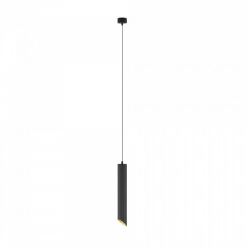 Pendul design LIPARI P044PL-01-40GU10-B MAYTONI, D6cm, H43cm, GU10, aluminiu, negru-gold - 1