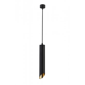 Pendul design LIPARI P044PL-01-40GU10-B MAYTONI, D6cm, H43cm, GU10, aluminiu, negru-gold - 1