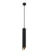 Pendul design LIPARI P044PL-01-40GU10-B MAYTONI, D6cm, H43cm, GU10, aluminiu, negru-gold