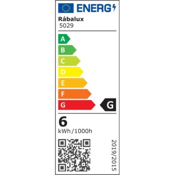 Aplica de perete AVIANA 5029 Rabalux, LED 6W, 480lm, alb-bronz - 1