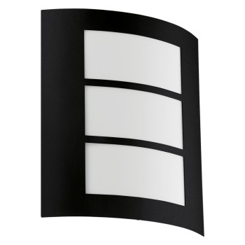 Aplica de exterior CITY Eglo 99567, E27 40W, otel finisaj negru cu dispersor alb - 1