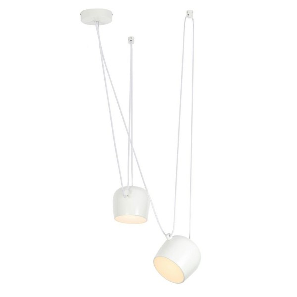 Pendul EYE King Home MD20502-A-200.WH.2, LED 15W, 1200lm, aluminiu, alb - 1