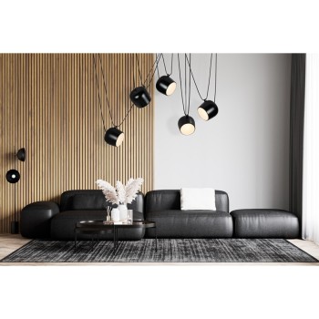 Pendul EYE King Home MD20502-A-200.5, LED 37,5W, 3000lm, aluminiu, negru - 1