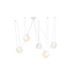 Pendul EYE King Home MD20502-A-200.WH.5, LED 37,5W, 3000lm, aluminiu, alb