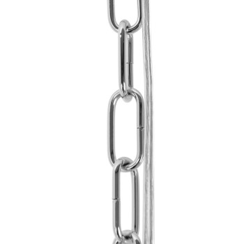 Pendul MURANO L King Home, E14 3x40W, metal crom cu fasii din sticla transparenta - 1