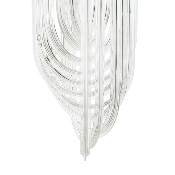 Pendul MURANO L King Home, E14 3x40W, metal gold cu fasii din sticla transparenta - 1