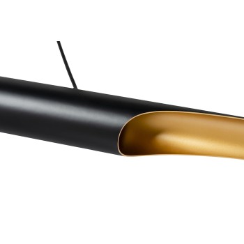 Pendul CONTEO Moosee MSE010100325, E27 2x40W, aluminiu, negru mat, gold - 1