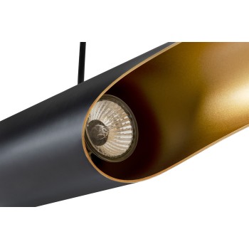 Pendul CONTEO Moosee MSE010100325, E27 2x40W, aluminiu, negru mat, gold - 1