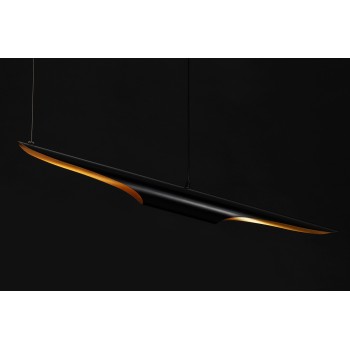 Pendul CONTEO Moosee MSE010100325, E27 2x40W, aluminiu, negru mat, gold - 1