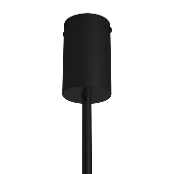 Pendul LOW Moosee MSE010100261, G9 2x40W, metal negru, sticla alba - 1
