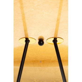 Pendul STING RAY 80 King Home MSE010100281, LED 18W, 1440lm, metal negru mat cu auriu - 1