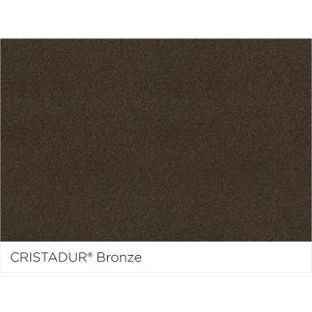 Chiuveta bucatarie Schock Waterfall D-100 Cristadur Bronze 860 x 500 mm, granit, reversibila, montare pe blat, maro bronz - 1