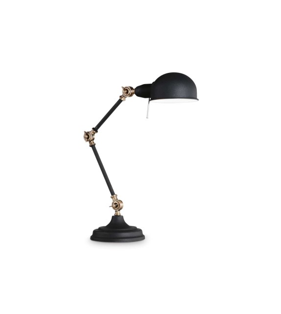 Lampa de birou TRUMAN TL1 145211 Ideal Lux, cu brat articulat, finisaj negru mat - 1