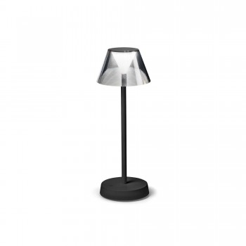 Lampa de masa LOLITA TL1 286716 Ideal Lux, LED 7W, ideala pentru terasa, finisaj negru