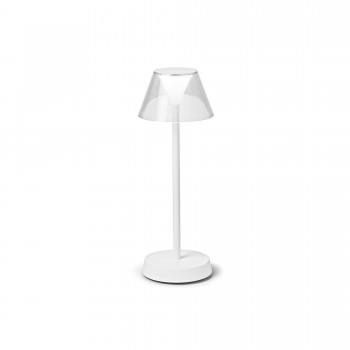 Lampa de masa LOLITA TL1 286723 Ideal Lux, LED 7W, ideala pentru terasa, finisaj alb - 1