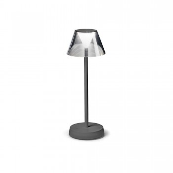Lampa de masa LOLITA TL1 286730 Ideal Lux, LED 7W, ideala pentru terasa, finisaj gri - 1