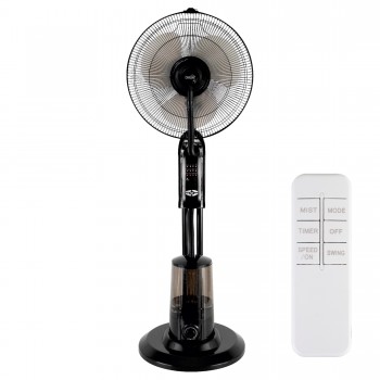 Ventilator de podea cu umidificator Home SFM 41/BK, 3 trepte de ventilatie, 75W, cu telecomanda, negru - 1