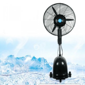 Ventilator de podea cu umidificare centrifugala Home CMF 64, 3 trepte de ventilatie, 300W, negru - 1
