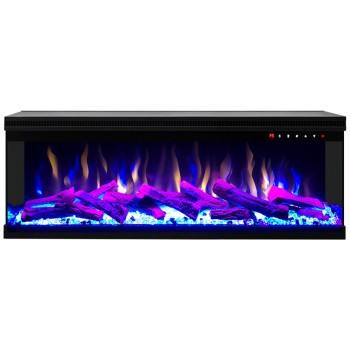 Semineu electric incorporabil HOMER 50 ArtFlame, 1270x538x270 mm, sticla securizata panoramica, cu telecomanda - 1