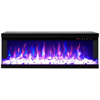 Semineu electric incorporabil HOMER 65 ArtFlame, 1651x538x270 mm, sticla securizata panoramica, cu telecomanda - 1