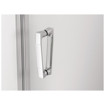 Usa de dus culisanta dreapta 140 cm din 2 piese, SanSwiss CADURA CAS2, profil crom, sticla securizata 6mm - 1