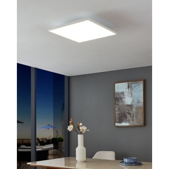 Plafoniera Eglo TURCONA-B 900704, LED 21W, 2800lm, 4000K, aluminiu, otel, alb - 1