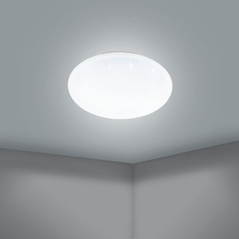 Plafoniera Eglo TOTARI-Z 900636, LED dimabil 8W, 2160lm, 2700K, plastic, cristal, otel, alb - 1