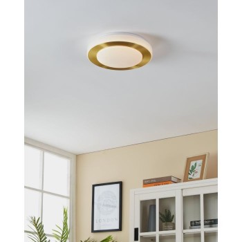 Plafoniera Eglo LED CARPI 900369, LED 3x3, 6W, 1110lm, 3000K, otel, alama periata, plastic, alb - 1