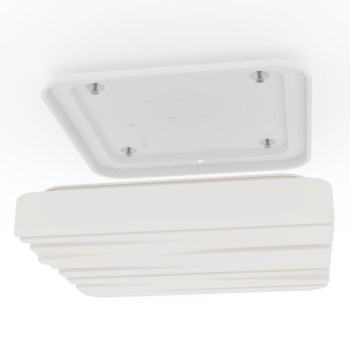 Plafoniera Eglo FERENTINO 900609, LED 10W, 1100lm, 3000K, otel , alb, plastic, alb - 1