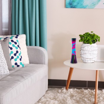 Lampa decorativa cu lava MINKA Rabalux 7028, din metal multicolor si sticla transparenta - 1