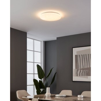 Plafoniera Eglo RENDE 900612, LED 19.5W, 2300lm, 3000K, otel , alb, plastic, auriu - 1