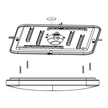 Plafoniera Eglo FRANIA-S 97883, LED 6x5.5W, 3600lm, 3000K, otel , alb, plastic, alb, cristal - 1