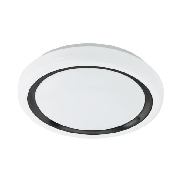 Plafoniera Eglo CAPASSO 900149, LED 14.6W, 1600lm, 3000K, otel, alb, plastic, negru - 1