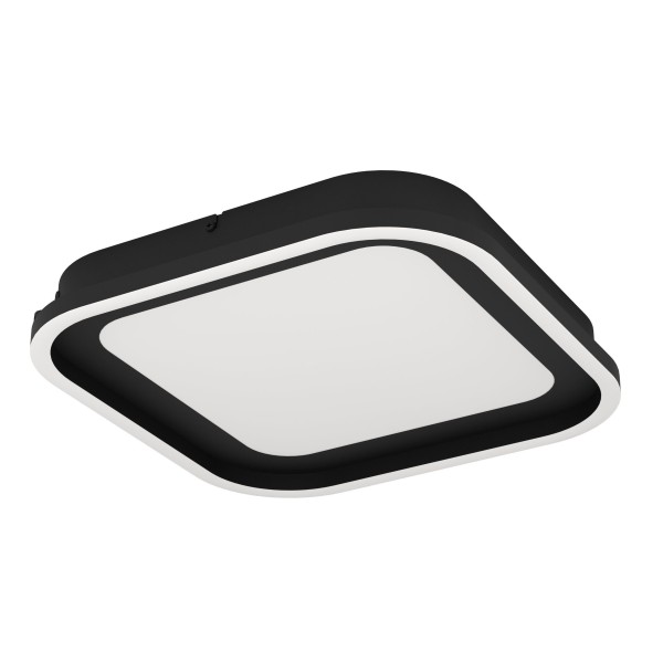 Plafoniera Eglo CALAGRANO 900602, LED dimabil 11W, 1600lm, 3000-6500K, otel, negru, plastic, alb - 1