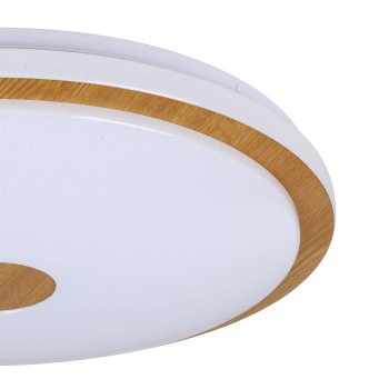 Plafoniera Eglo LANCIANO 1 900599, LED dimabil 35W, 4000lm, 5000K, lemn, otel, alb, plastic, alb - 1