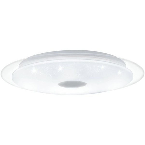 Plafoniera Eglo LANCIANO 1 98324, LED dimabil 33W, 4000lm, 5000K, lemn, otel, alb, transparent, plastic, alb, crom - 1