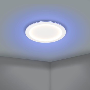 Plafoniera Eglo PADROGIANO-Z 900487, LED RGB dimabil 35W, 4600lm, 6500K, otel, plastic, alb - 1