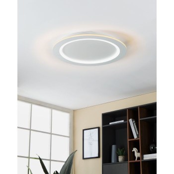 Plafoniera Eglo PADROGIANO-Z 900487, LED RGB dimabil 35W, 4600lm, 6500K, otel, plastic, alb - 1