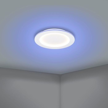 Plafoniera Eglo PADROGIANO-Z 900486, LED RGB dimabil 26.5W, 3300lm, 6500K, otel, plastic, alb - 1