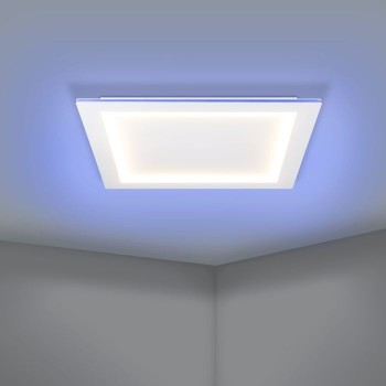Plafoniera Eglo PADROGIANO-Z 900484, LED RGB dimabil 35.5W, 4800lm, 6500K, otel, plastic, alb - 1