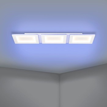 Plafoniera Eglo PADROGIANO-Z 900482, LED RGB dimabil 42.5W, 6000lm, 6500K, otel, plastic, alb - 1