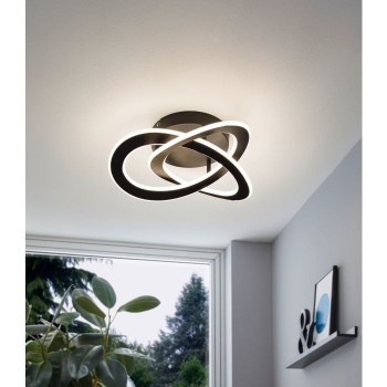 Plafoniera Eglo ROLIMARE 99395, LED 35W, 5500lm, 4000K, aluminiu, negru, plastic, alb - 1